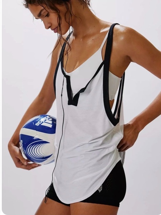 Free People Tops - Free People Movement Batter Up Tank. NWT. Black white combo